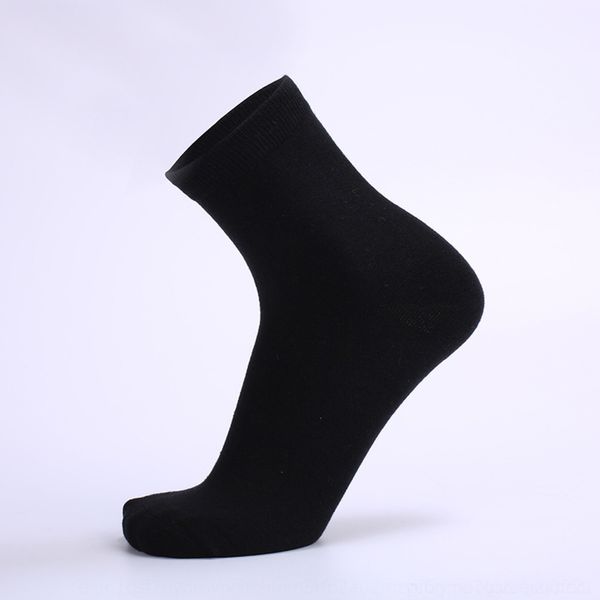 

rcimw autumn autumn and men's solid color business ventilate pure color cotton medium tube winter socks winter sweat and absorb busines, Black