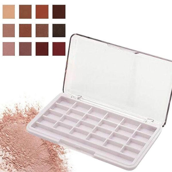 

eyebrow tools & stencils 24 colors eye shadow box empty diy watercolor paint lipstick sample sub-packing color tray packaging