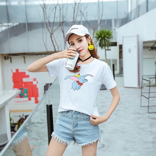 

m7m2n 95 white short sleeve women's half sleeve t-shirt cotton t-shirtjacket cotton t-shirt 2020 new student loose korean version versa