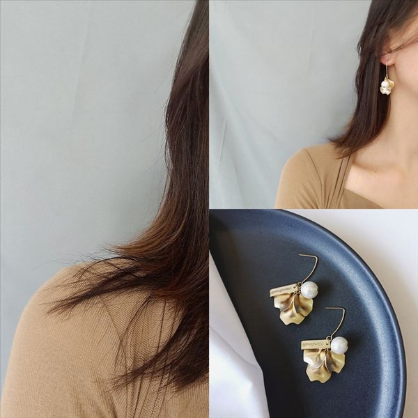 

hpu natural akoya pearl earring bridal earring good gift gold earring good luster anniversary women,wedding, Golden