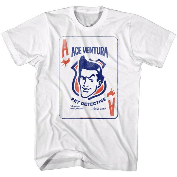 

ace ventura pet detective men's t shirt strays calling card jim carrey comedy tee shirt sport hooded sweatshirt hoodie