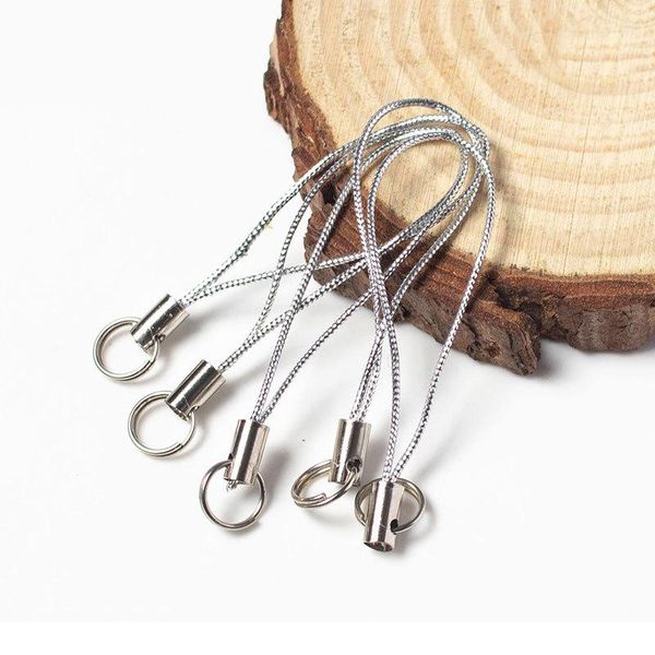 

20pcs/lot thread cord key ring diy bag key ring bags toys hanger clips key holder keychain diy keyfob diy keychain acc sqctoo