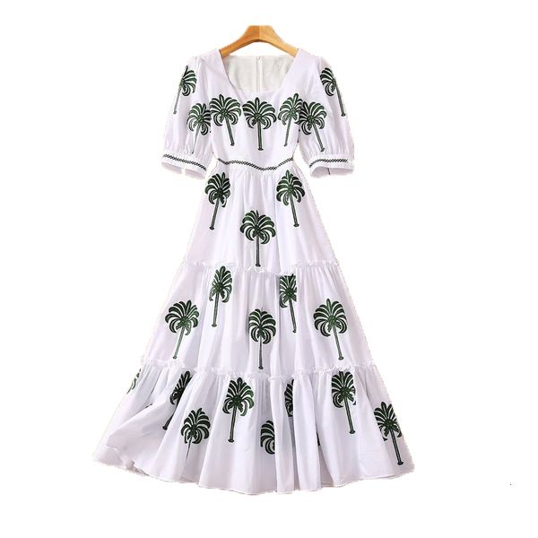 

new spring embroidered flowers short sleeves fit personally elegant mid-length in women's clothes jjkz, Black;gray