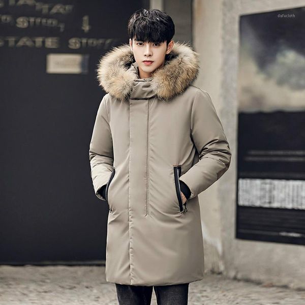 

2018 new arrival white duck down hooded jackets men,men's winter caot,warm parkas men 17801, Black