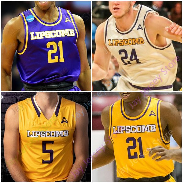 

lipscomb bisons basketball jersey ncaa college garrison mathews ahsan asadullah kj johnson michael buckland andrew fleming greg jones, Black;red