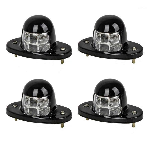 

12v car truck suv white large 6led iron shell license plate lamp1