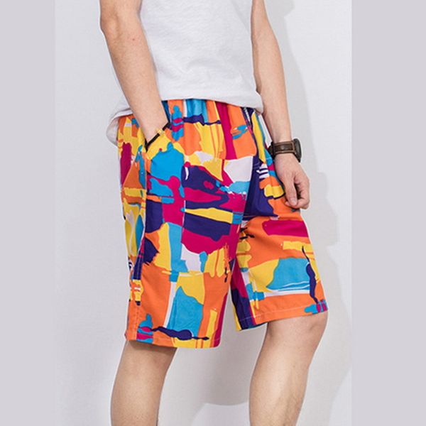 

uefezo swimsuit men's swimsuit dry fast pants short 4xl summer surf beach council bulk cotton dry pants pants, Blue;black