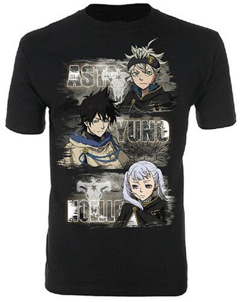 

legit black clover asta yuno noelle group authentic anime t-shirt #25363 tee shirt sport hooded sweatshirt hoodie