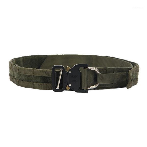 

nylon molle waist combat duty belt army tactical cummerbunds cs games equipment universal hunting accessories1, Black;gray