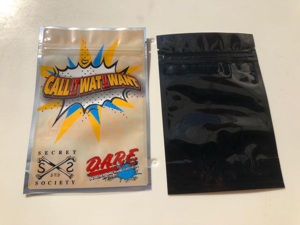 

call it wat u want secret society smell proof bags local 3.5-7g mylar bags empty bag wmtdzn yyysports