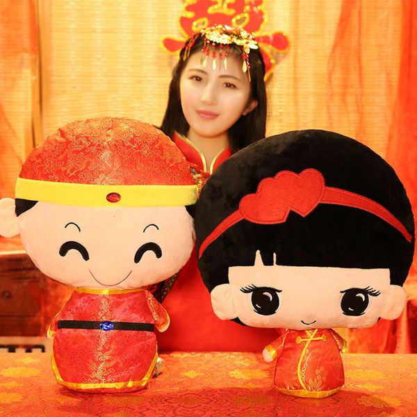 

large prs creative a pair wedding of dolls plush toys lovers pillow new doll