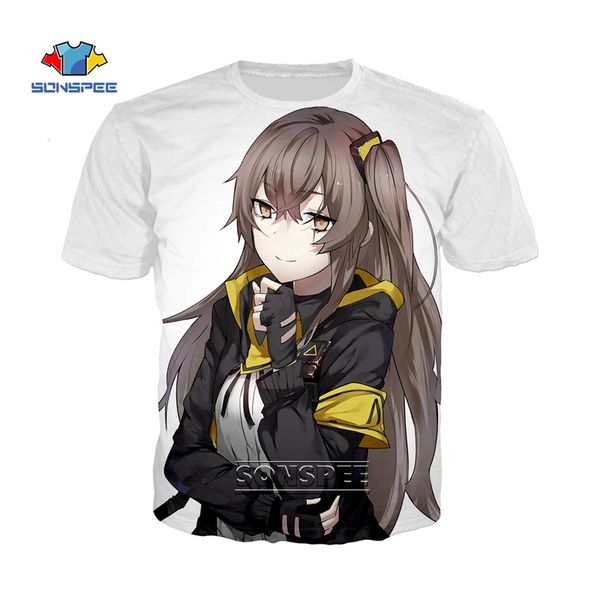 

girls frontline men female cartoon figure japan anime 3d print shirts hippie horror hentai men clothing