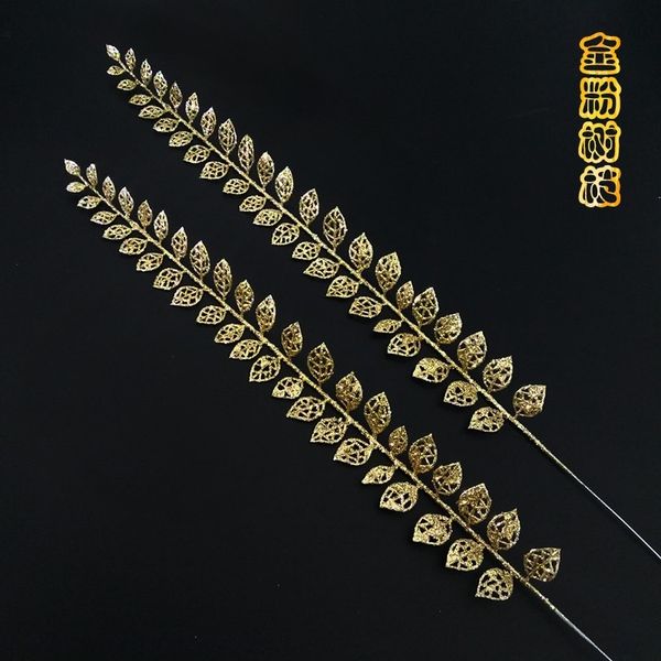 

oypik gold gold atmosphere accessories props and propsleaves decorative powder branches arrangement decorative flower christmas accessories