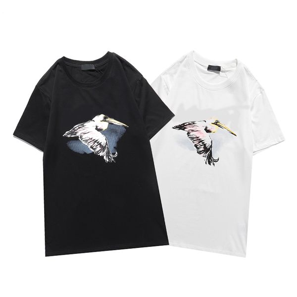 

2021 new men's t-shirt couples lock shirt printed with new fashion matching shirt classic women's t-shirt s-xxl#25, White;black