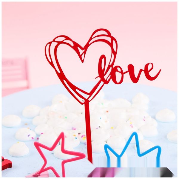 

5zkiy cake decoration rwntb happy acrylic plug-in card cake dessert insert dessert table plug-in super flash mirror insert card party