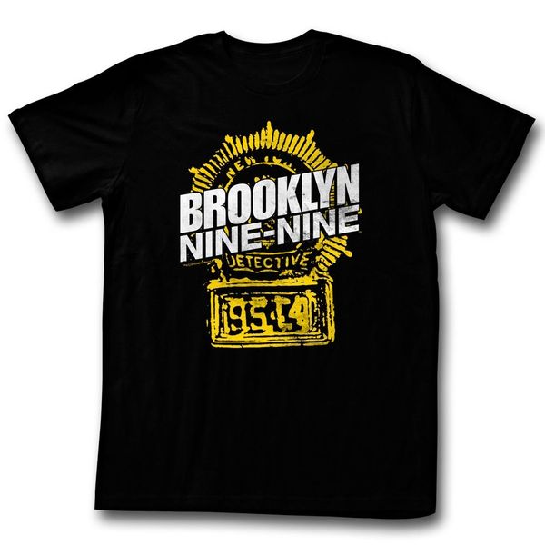 

бруклин девять девять badge черный мужчины взрослых с коротким рукавом футболка спортивная с капюшоном толстовка толстовка