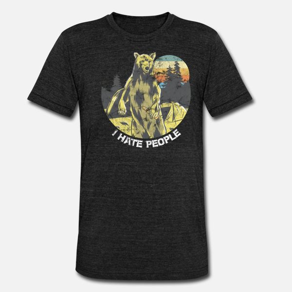 

bear i hate people t shirt fun street sports tracksuit hoodie sweatshirt