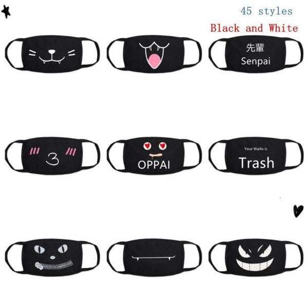 

party kids anime cute fun bear fancy dress lower half face mouth muffle reusable dust warm windproof cotton mask yp495