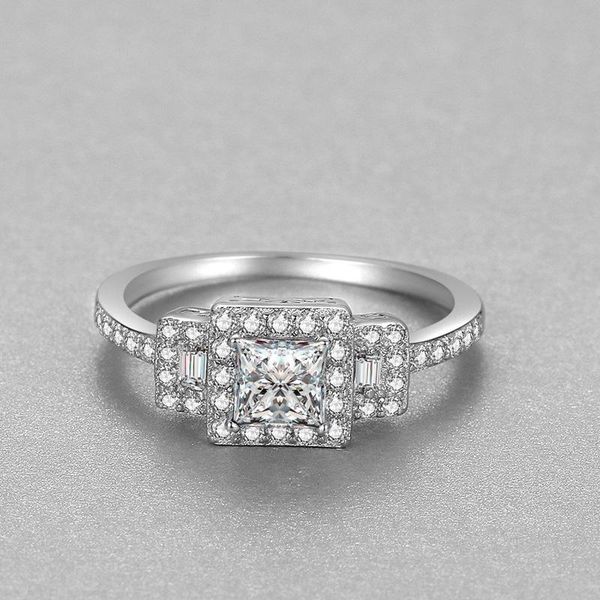 

925 sterling silver natural sapphire бриллиантовое кольцо для женщин vintage изысканное вырез циркон кольцо синий драгоценный камень изящных, Golden;silver