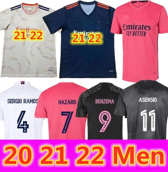 

20 21 22 benzema hazard sergio ramos isco 2020 2021 2022 camiseta soccer football shirts men kids kit player version, Black;yellow