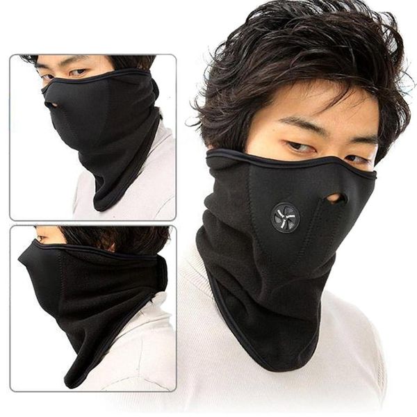 

mask bicyle cycling winter fleece motorcycle face sports ski snowboard hood wind ser cap headwear thermal black
