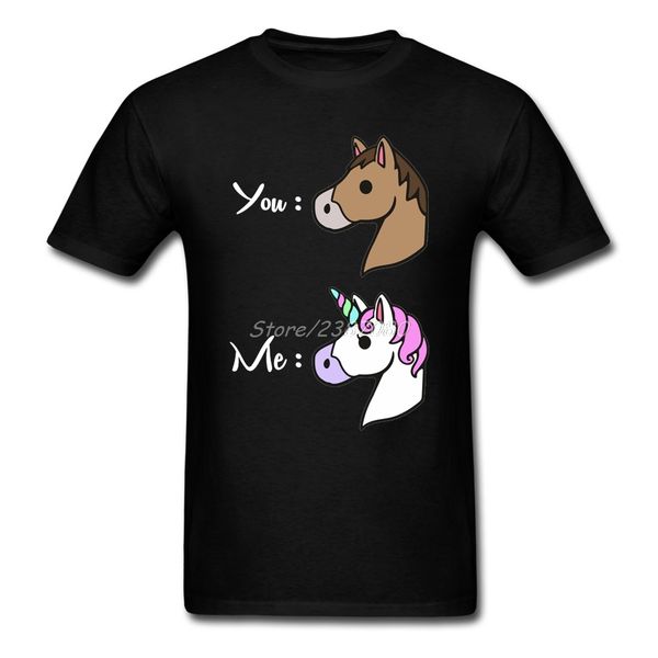 

sport you and me unicorn funny t shirt plus size short sleeve custom men's t-shirt 2020 new rashguard cotton t shirts for boys
