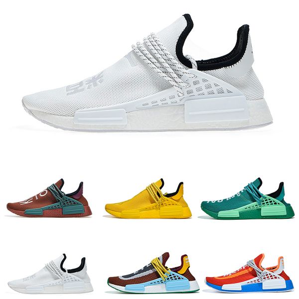 

гонка колетт withbox nmd human nerd walk runner кроссовки мужчины женщины pharrell williams hu choclate extra eye primeknit спорт sneaker 36