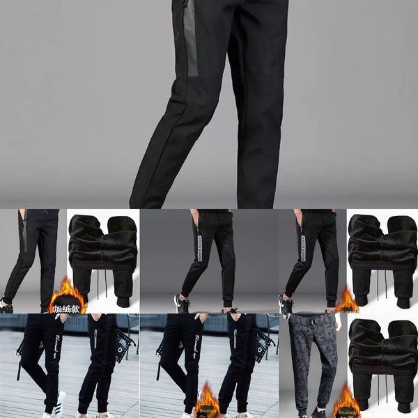 

5ajxm autumn new sports men's slim fit tight casual trend pantskorean pants men's tight leggings casual loose youth black pants cn, Blue