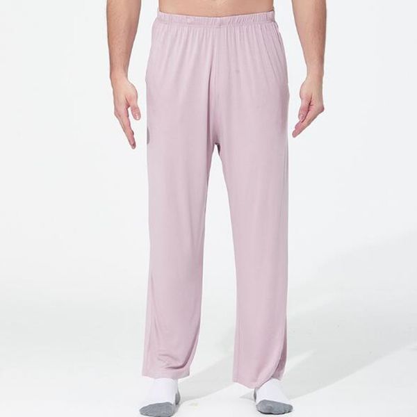 

2021 men's house plus size fat loose leg soft home stretch pants 0jcl, Black