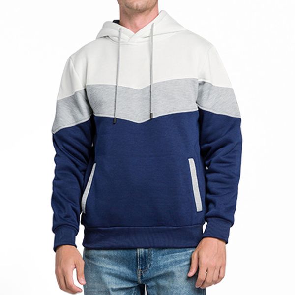 

explosive european american men's color matching fashion sweater men and women casual sports, Black