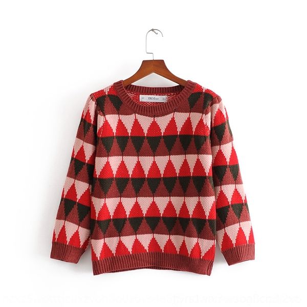 

dki4z h0520-2020 контраст зима новый раунд шеи осенью волна полоса длинный рукав для sweaterwomen h0520-2020 круглый зима новый осень шеи co, White;black