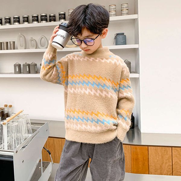 

kids' winter new autumn pullover and handsome boys' long sve knitted sweater korean children's wear ps3jqn5o, Blue
