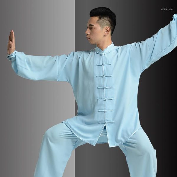 Donna Uomo Unisex Tai Chi Kungfu Uniforme Yoga Set Cinese tradizionale Felpa allentata + pantalone Jogger Abbigliamento casual Arti marziali Set1