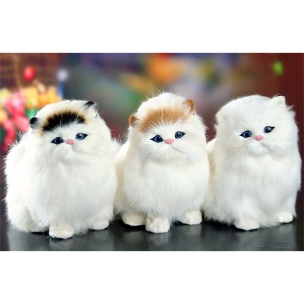 

real hair cat dolls simulation animal toy cats will meowth children's pet cat plush toys ornaments birthday gift electronic pet 1020