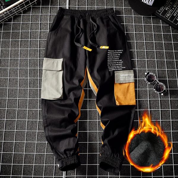 

the new men's casual pants trend is versatile and fluffy, Black