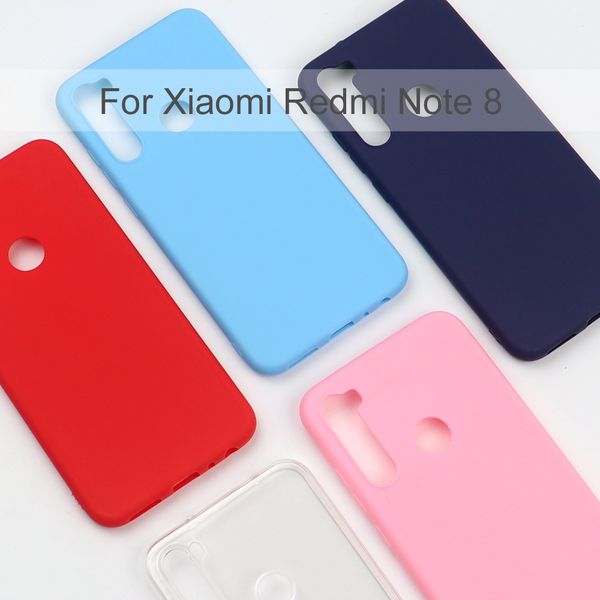 

silicone mobile phone tpu soft back case cover coque funda for xiaomi redmi note 8