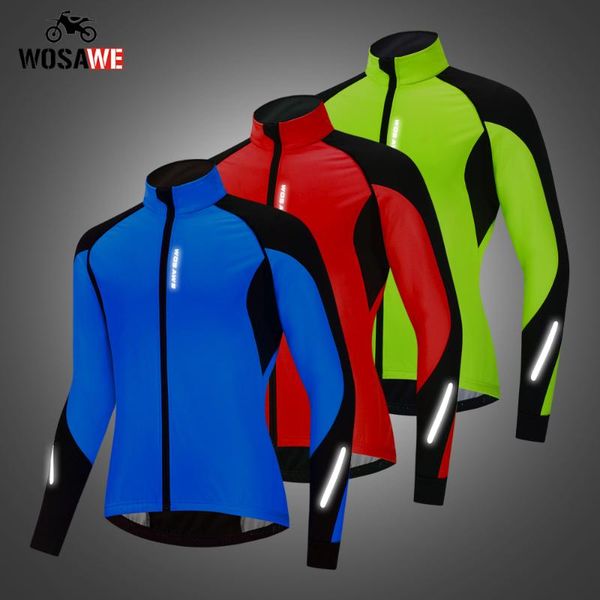 

wosawe зимняя термальная руно мужская ветровка warm up мотоциклов ветрозащитный куртка водонепроницаемый длинные рукава мото chothing