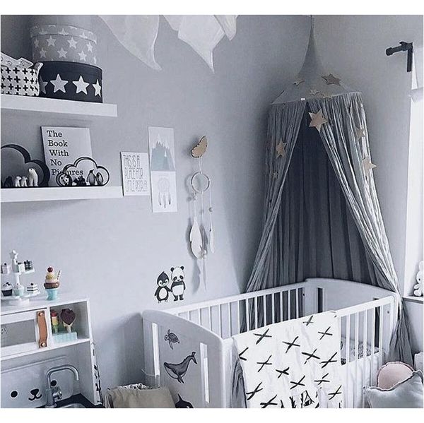 

wholesale- kid bed canopy bed curtain round dome hanging mosquito net tent curtain moustiquaire zanzariera baby playi sqclqb pp2006