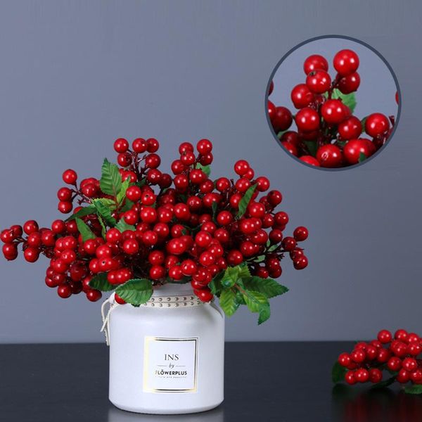 

decorative flowers & wreaths 7 pcs simulation foam small berry pography props home decor flower arrangement christmas decoration blueberry f