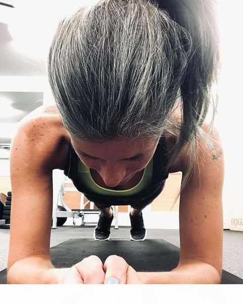 

yong lady natural gray pony tail hairpiece human hair salt and pepper silky sleep ponytail hair extension drawstring wraps, Black