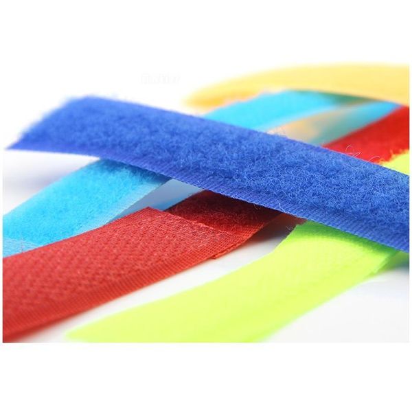 

1pc/50pcs colored phone cable winder magic strap tie organizer wire cord management earphone mouse mark label band bel qylpdn