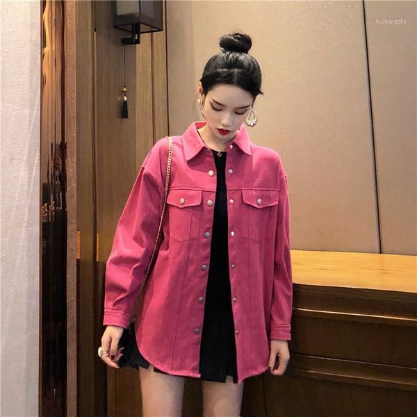 

fashion new wild retro loose thin denim shirt jacket1, Black;brown