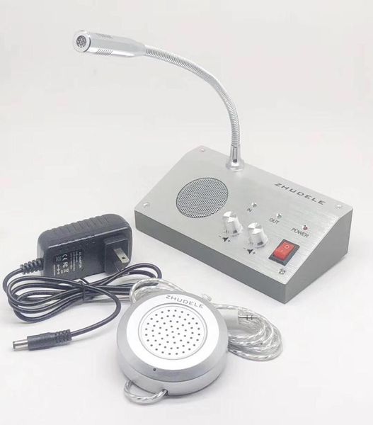 

dual-way intercom system for bank counter ticket office window intercom pa system home security