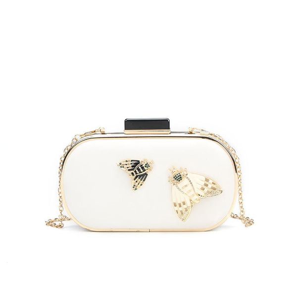 

elegant animal leather clutch bag white black shoulder pouch female fashion party shoulder bag with chain pillow shape bags