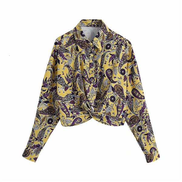 

2021 new vintage women v-neck floral print shirts autumn fashion ladies short streetwear female chic full sleeve blouses td38, White