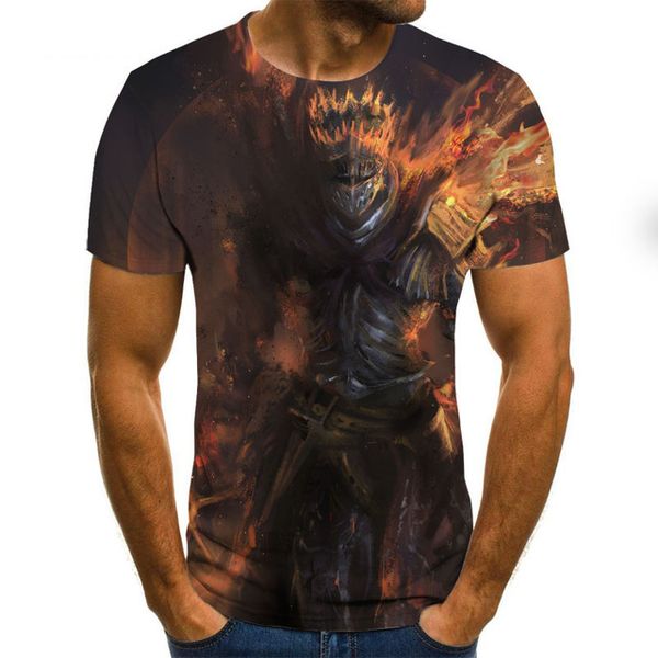 

new futuristic mecha summer cool 3d print shirts horror hentai humor men clothing