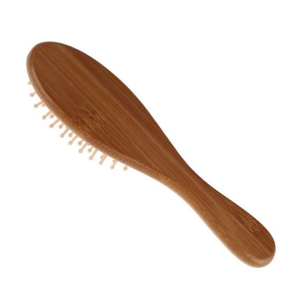 

1pcs natural massage comb hair care and beauty spa massager air beard comb bamboo wooden comb for curly hair vent brush jlliax, Silver