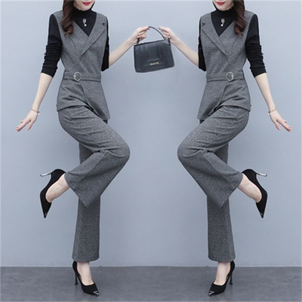 

goddess two of pants luxury piece femme woman suit sets women's clothes nrjb, White