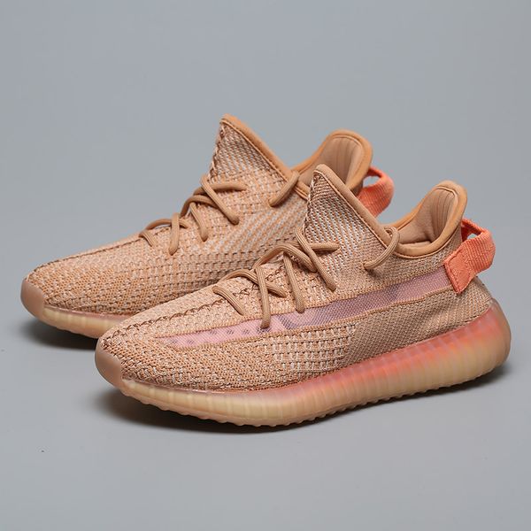 

2019 lundmark pink glow in the dark clay black static clay running shoes womens trainers kanye designer outdoor sneakers 36-46