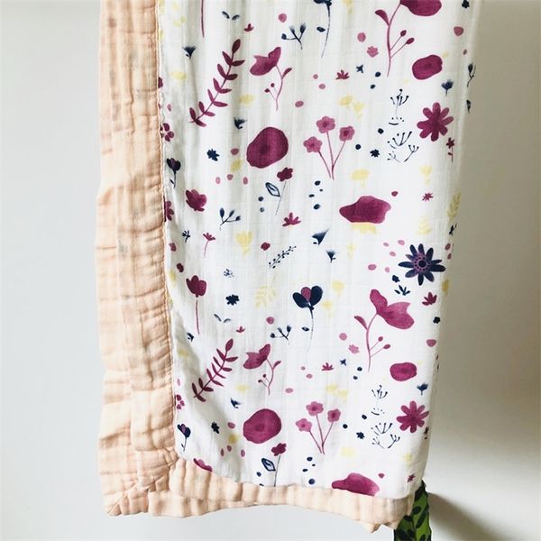 Trapunta a quattro strati coperta di mussola di bambù per bambini karitree swaddle meglio di Anais Baby / coperta di bambù Infant Wrap LJ201105